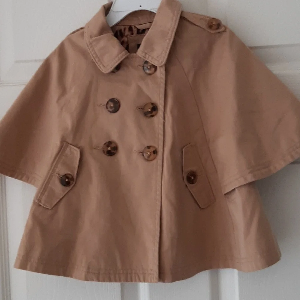 baby Gap NWT Tan Double-Breasted Cape Coat
